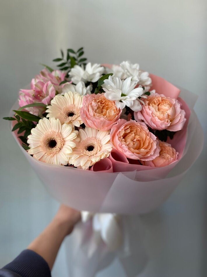 Сборный букет Гербер