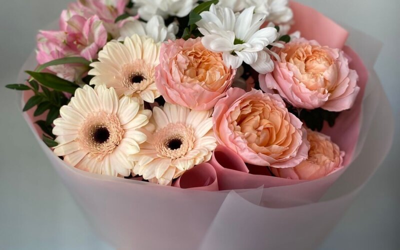 Сборный букет Гербер