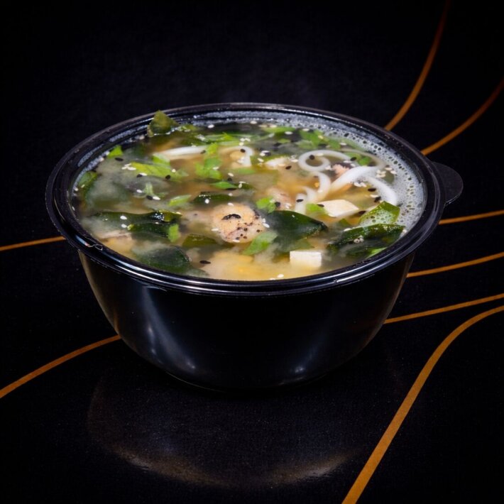 Мисо суп с курицей «Сибуки»