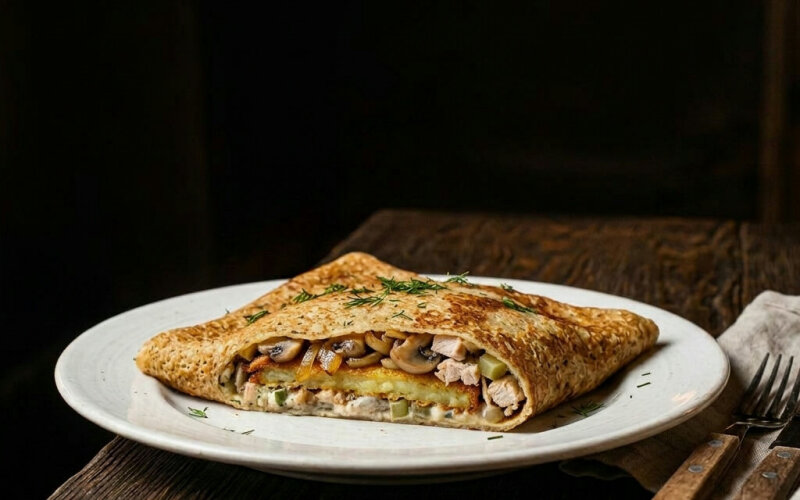 Блин «С драником»