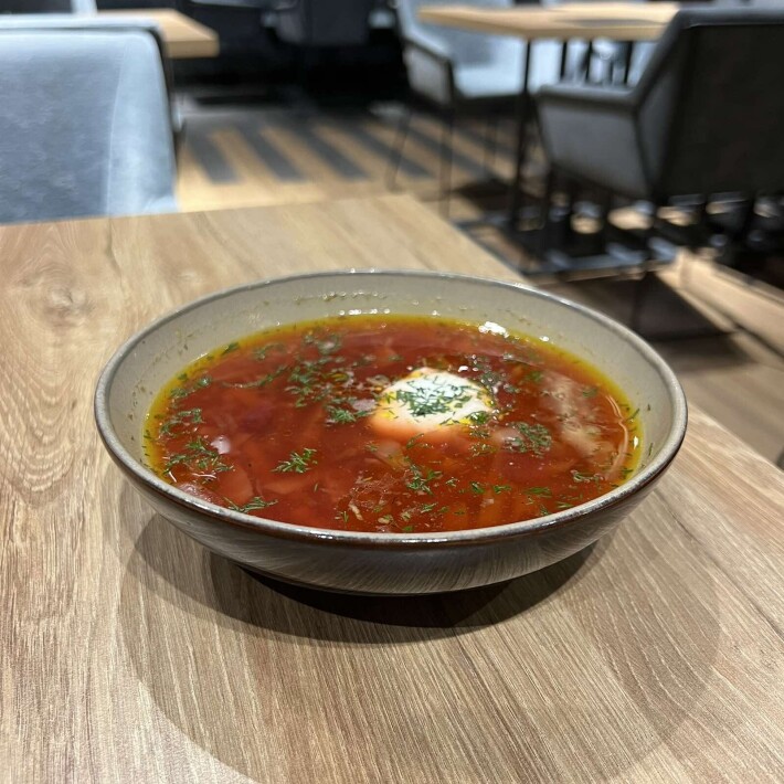 Суп картофельный с крупой с мясными фрикадельками