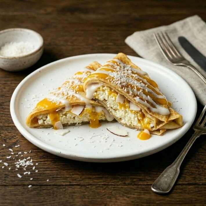 Блин «Манго-кокос с творогом»