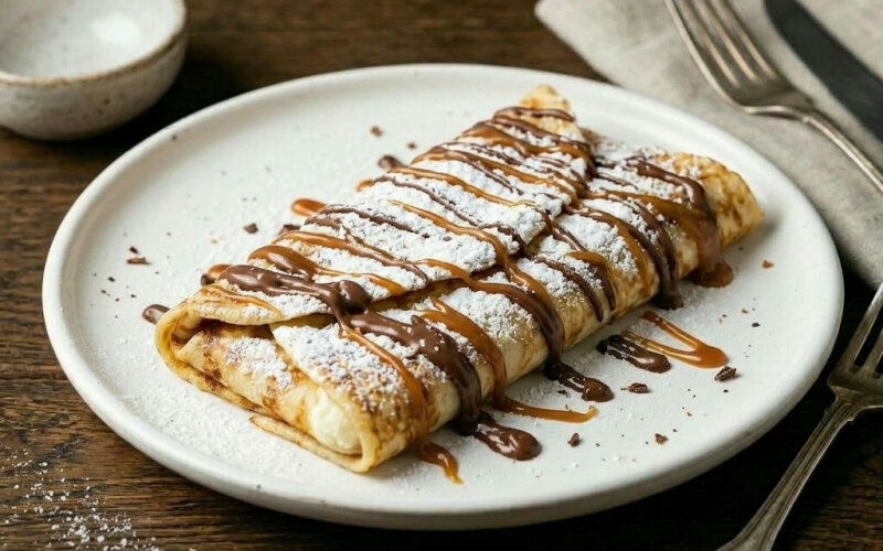 Блин «Шоколадно-карамельный с творогом»