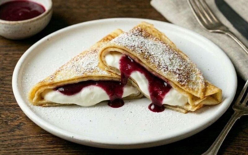 Блин «Лесные ягоды с греческим йогуртом»