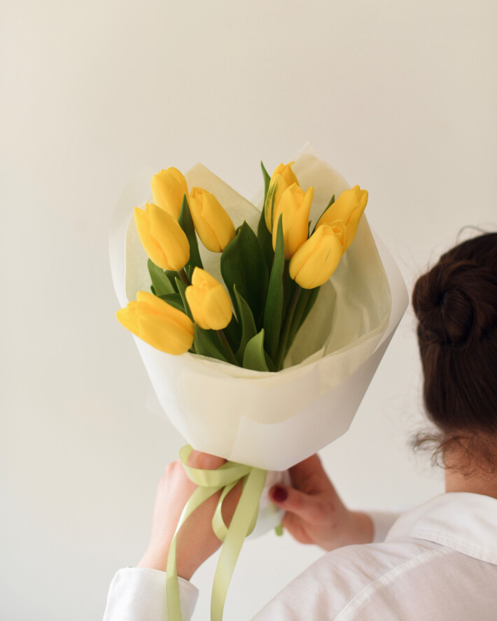 Букет тюльпанов 9 штук