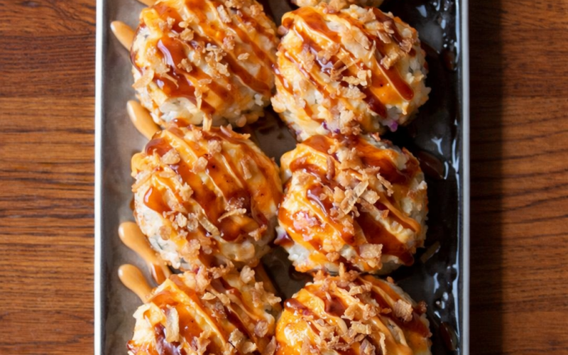 Запечённый ролл с беконом