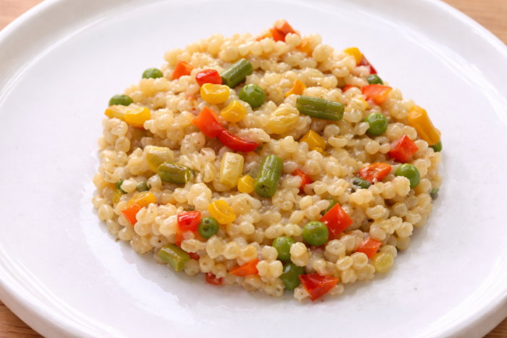 Паста птитим с овощами