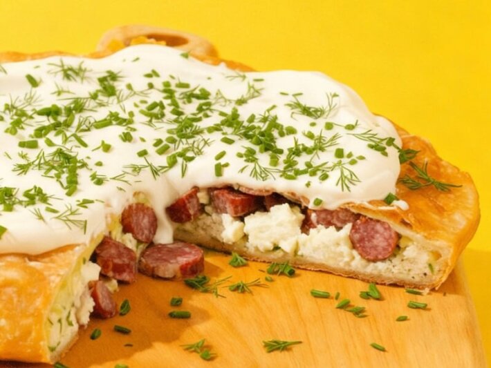 Чебурек-пирог «Охотничий»