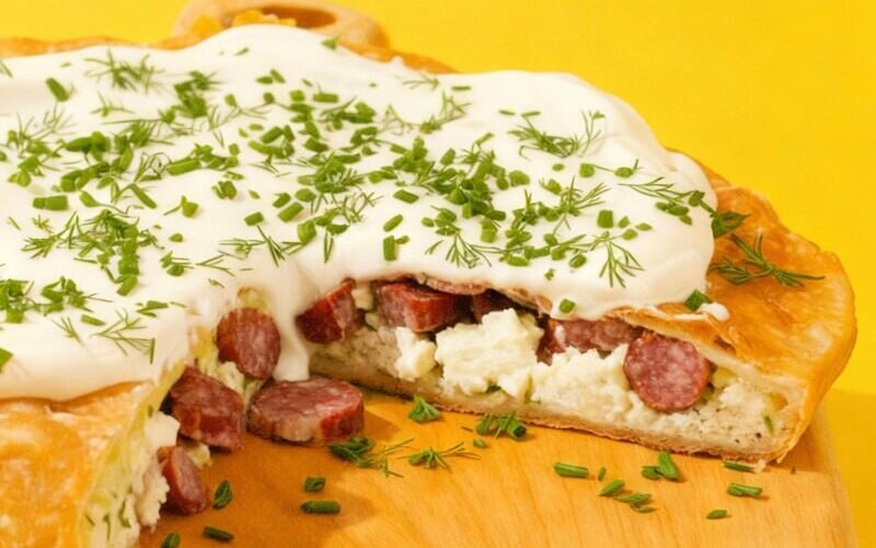 Чебурек-пирог «Охотничий»