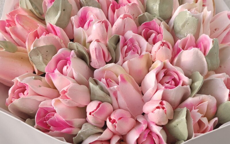 Букет "Зефирные тюльпаны" №3