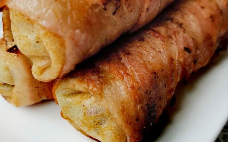 Блины с лисичками в беконе (охл.)