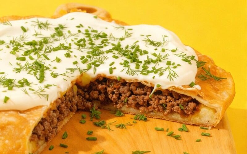 Чебурек-пирог с говядиной