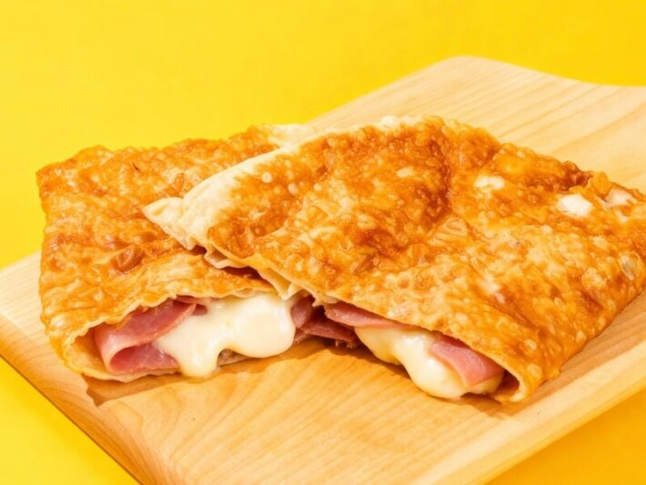 Чебурек с ветчиной и сыром