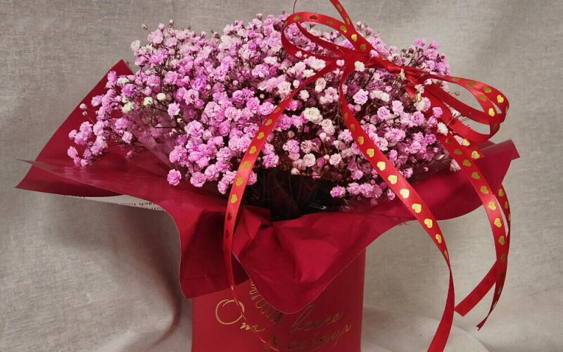 Композиция из гипсофилы