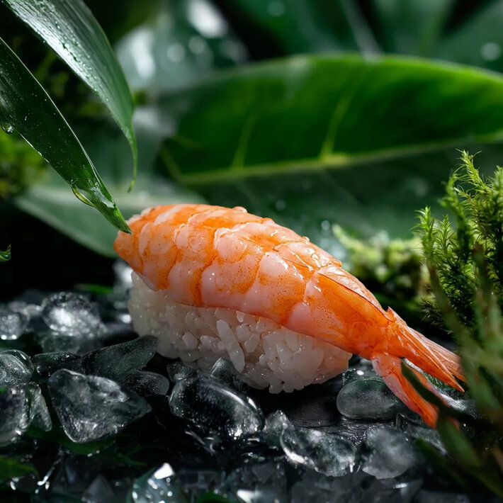 Нигири с креветкой