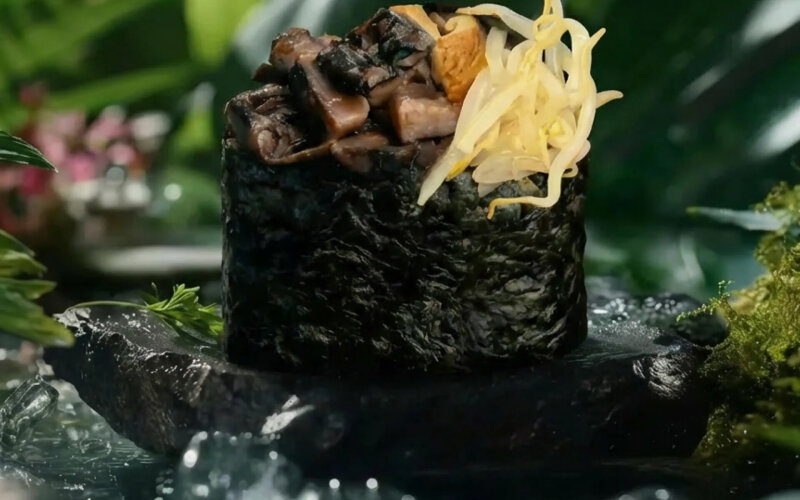 Гункан с шиитаке