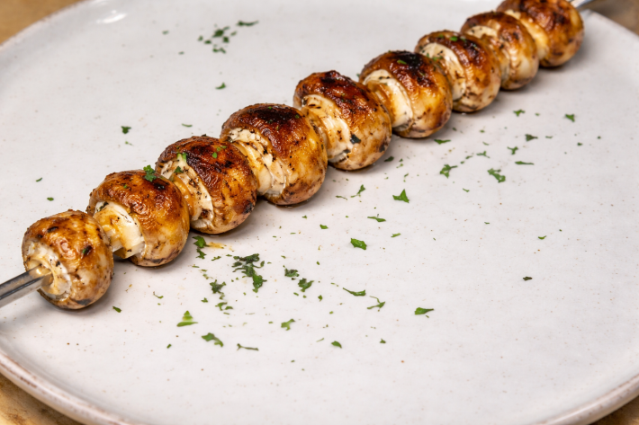 Шашлык из шампиньонов