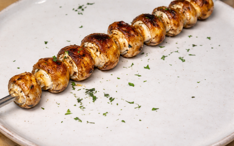 Шашлык из шампиньонов