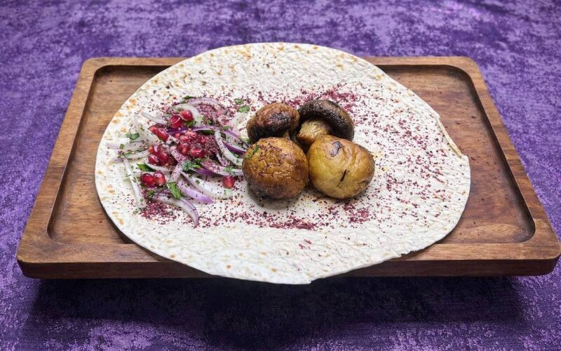 Шампиньоны на мангале