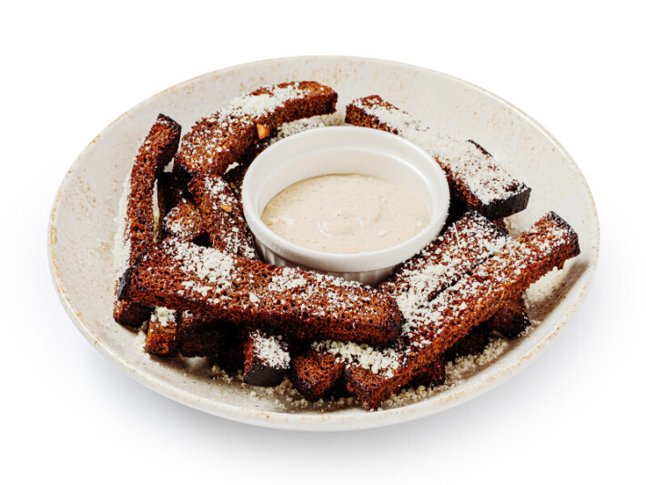 Гренки с балтийским соусом