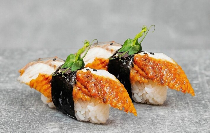 Нигири с угрем унаги