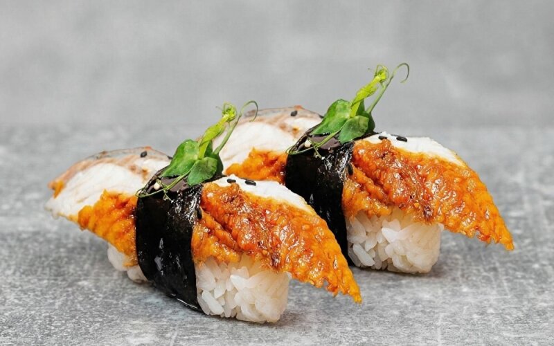 Нигири с угрем унаги