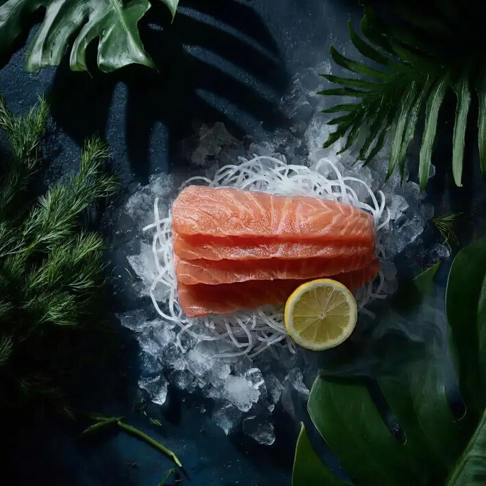 Сашими с лососем