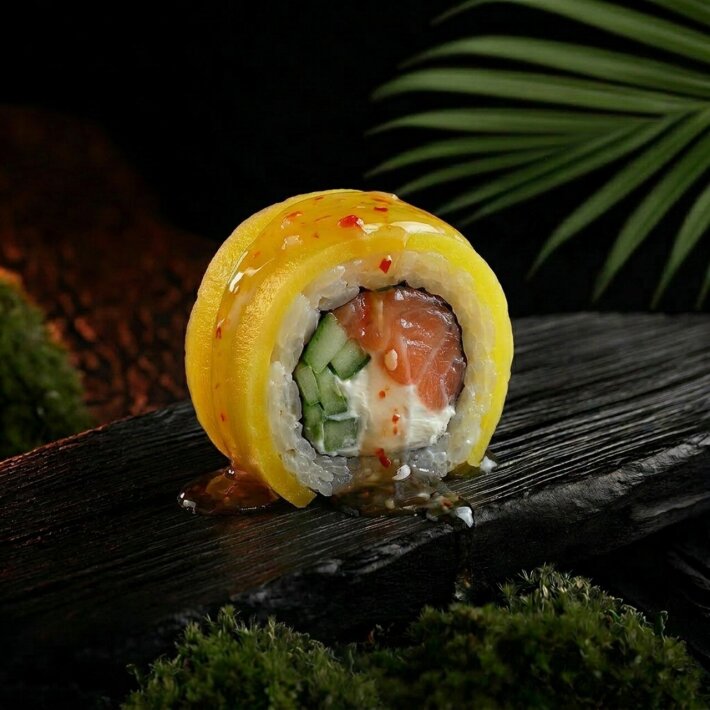 Ролл в такуане с креветкой
