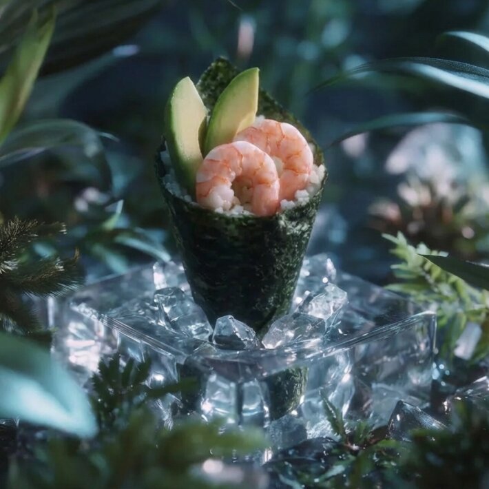 Темаки с креветкой