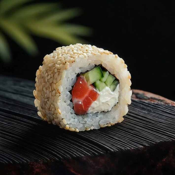 Ролл «Филадельфия в кунжуте»