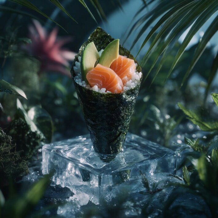 Темаки с лососем