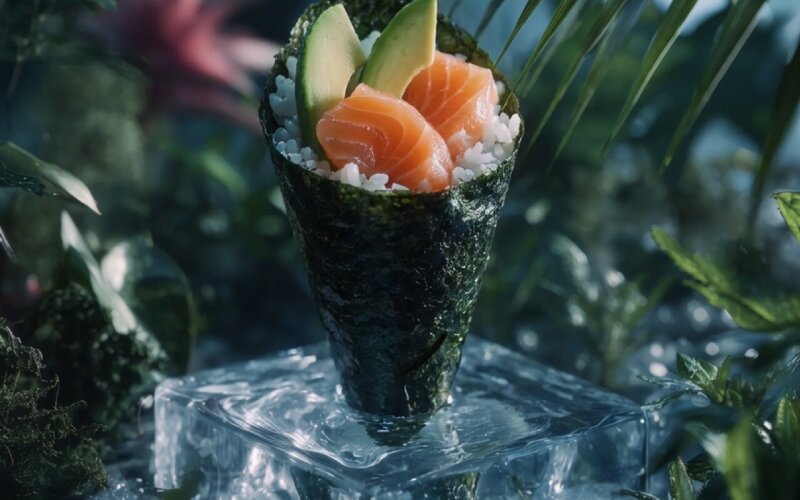 Темаки с лососем