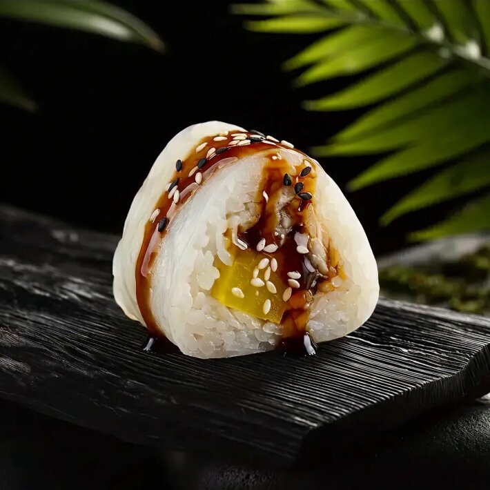 Ролл в рисовой бумаге с угрём