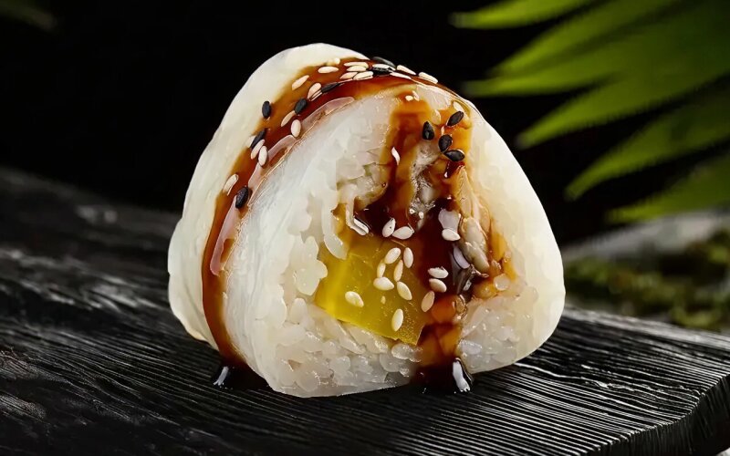 Ролл в рисовой бумаге с угрём