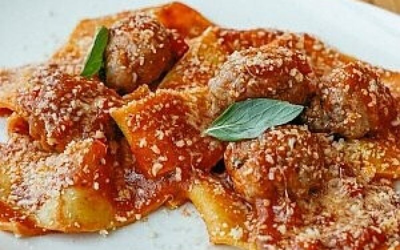 Паста «Паппарделле Польпетте»