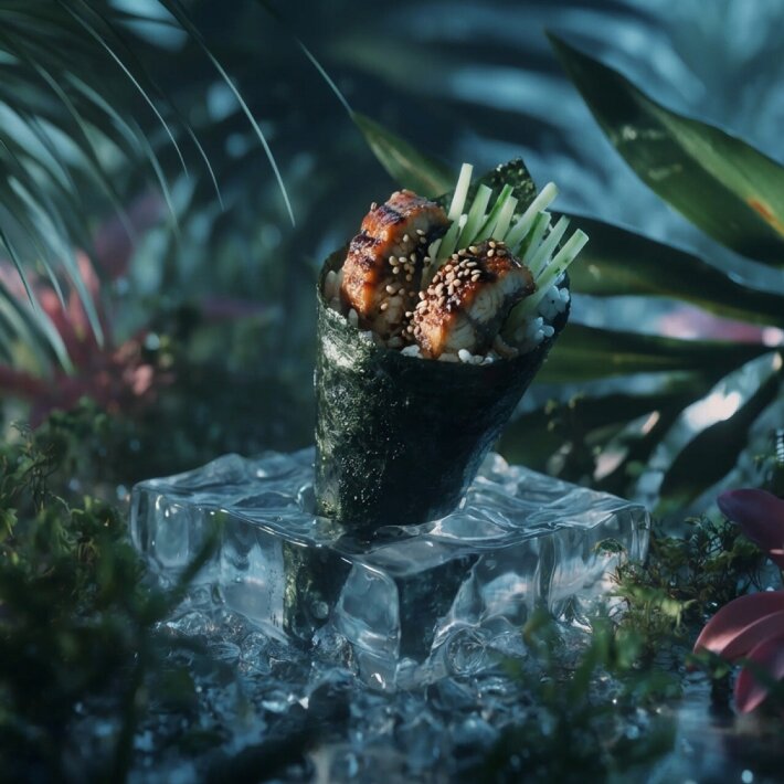 Темаки с угрём