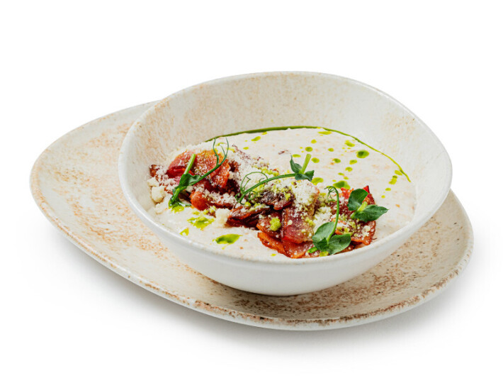 Овсяная каша с беконом