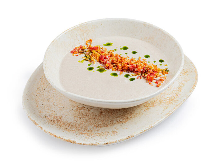 Грибной крем-суп с трюфельной пастой