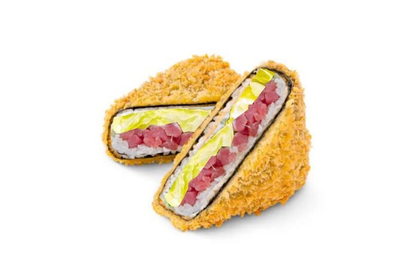 Онигири жаренный с тунцом 1 шт.