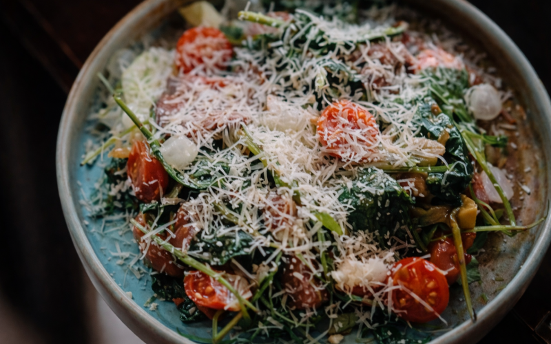 Салат с ростбифом