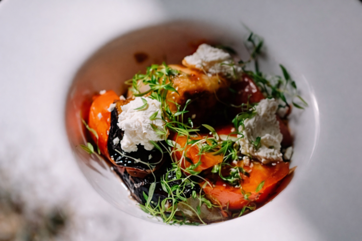 Салат с баклажаном