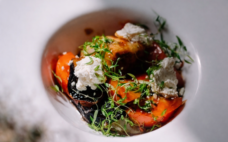 Салат с баклажаном