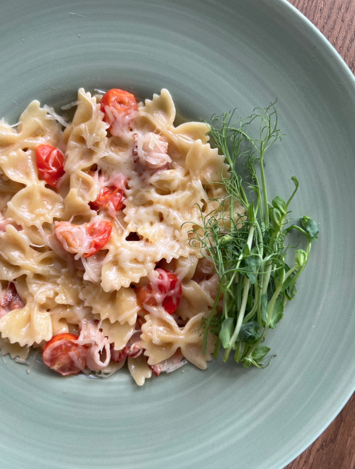 Паста с беконом