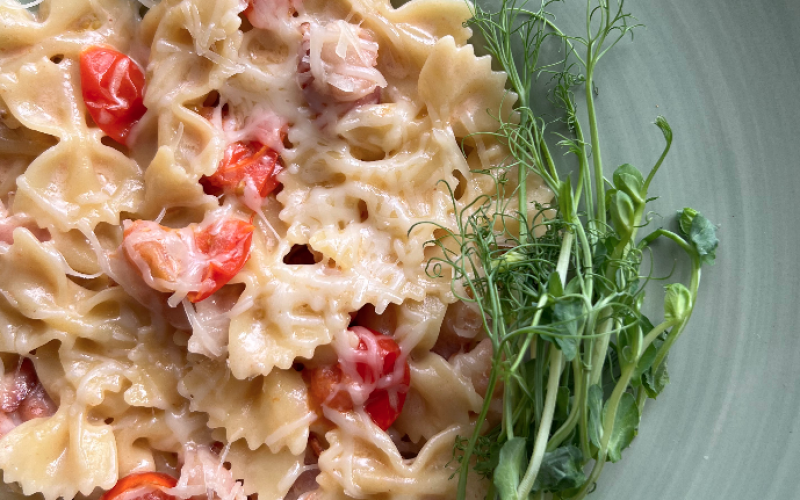 Паста с беконом