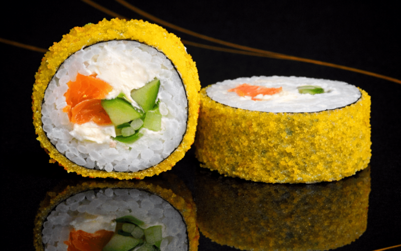 Темпура ролл с лососем