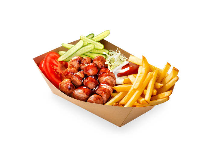 Кебаб-бокс с колбасками