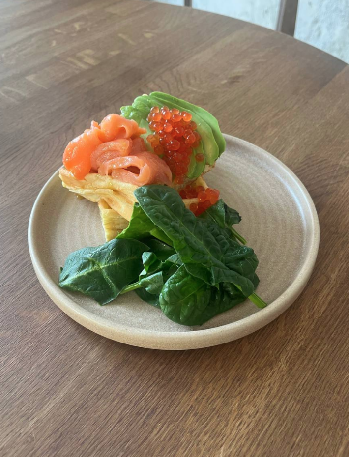 Вафли с форелью