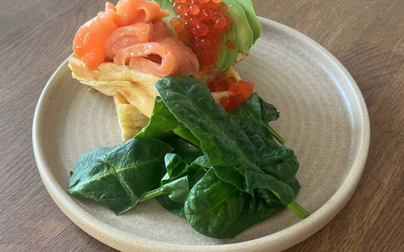 Вафли с форелью