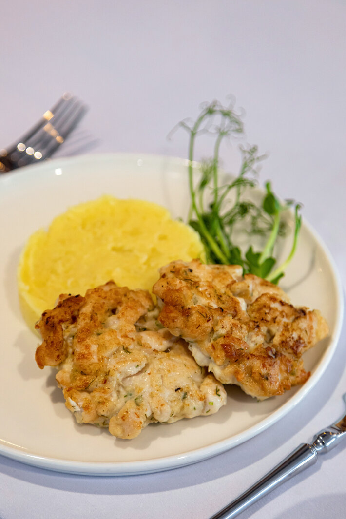 Рубленая котлета с пюре