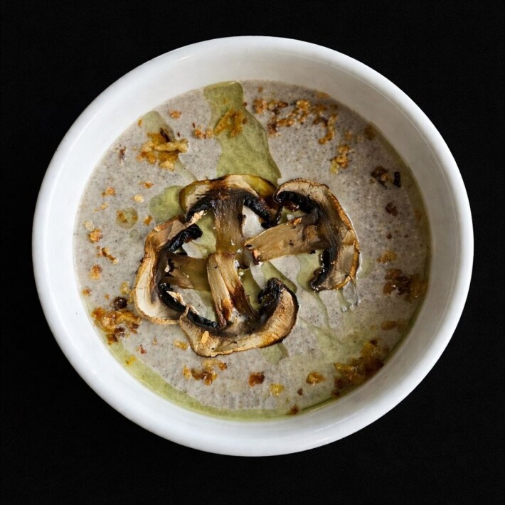 Суп-пюре из шампиньонов